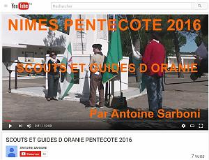 2016 05 NIMES PENTECOTE AVEC LES SCOUTS D ORANIE